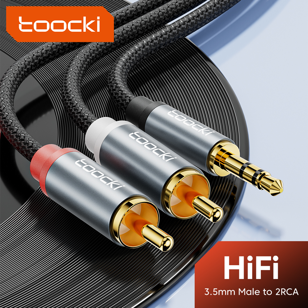 Toocki Audio Cable RCA To 3.5  - Desk Hifi Setup ulasan dan harga