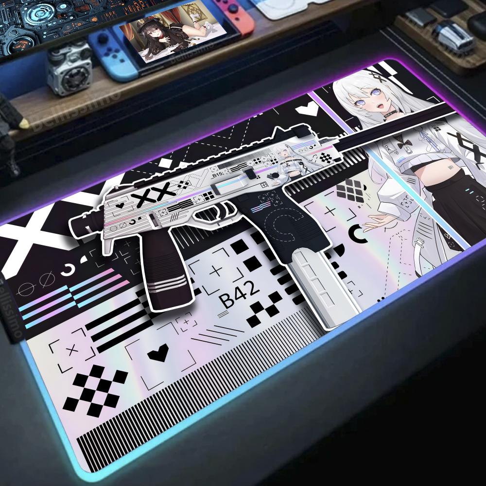 Girl with a gun Anime DIY game - Desk Setup Rgb ulasan dan harga