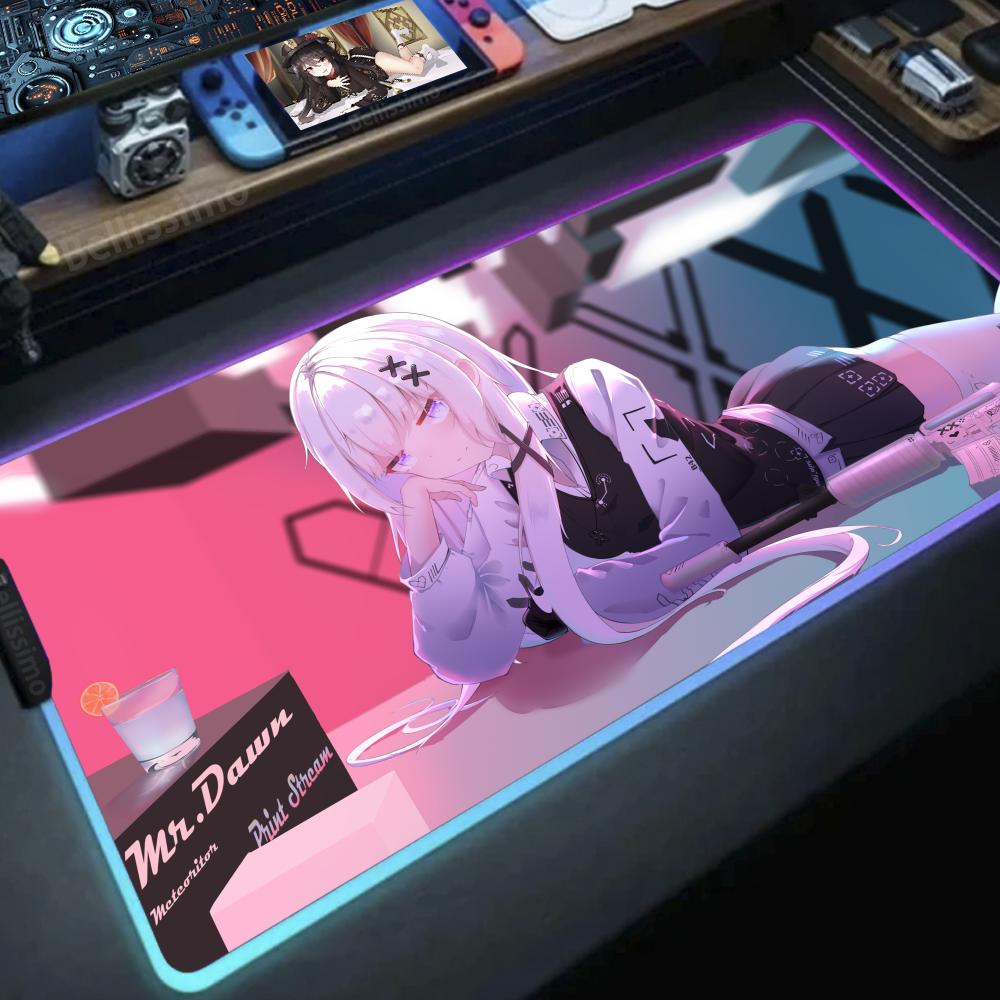 Girl with a gun Anime DIY game - Desk Setup Rgb ulasan dan harga
