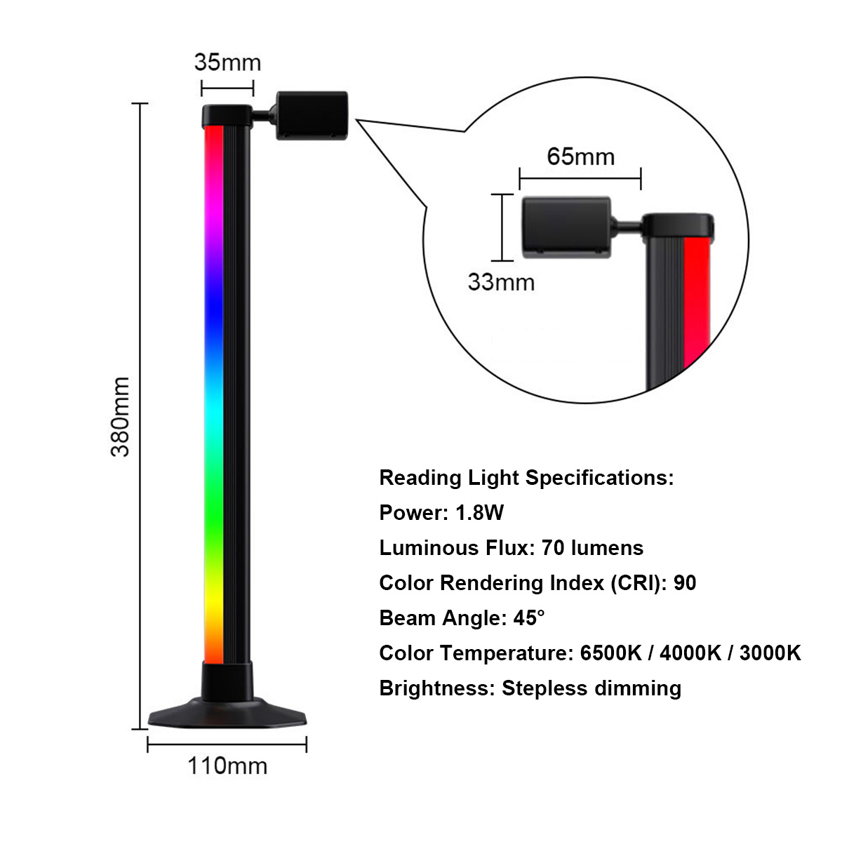 Smart Light Bar LED RGB Music  - Desk Setup Rgb ulasan dan harga
