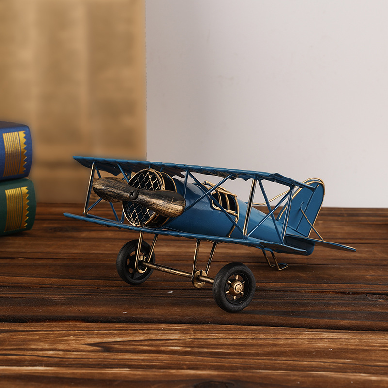 Retro Iron Metal Aircraft Mode - Desk Setup Photo ulasan dan harga
