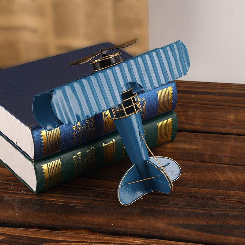 Retro Iron Metal Aircraft Mode - Desk Setup Photo ulasan dan harga
