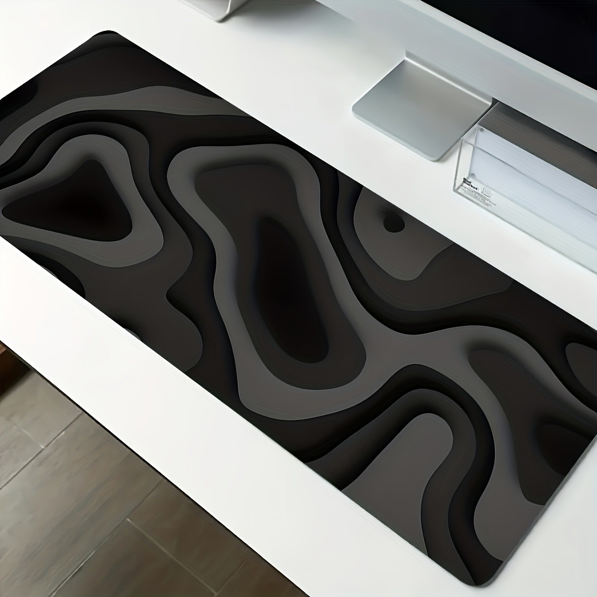 Smooth Rubber Mouse Pad Black  - Desk Setup Designer ulasan dan harga