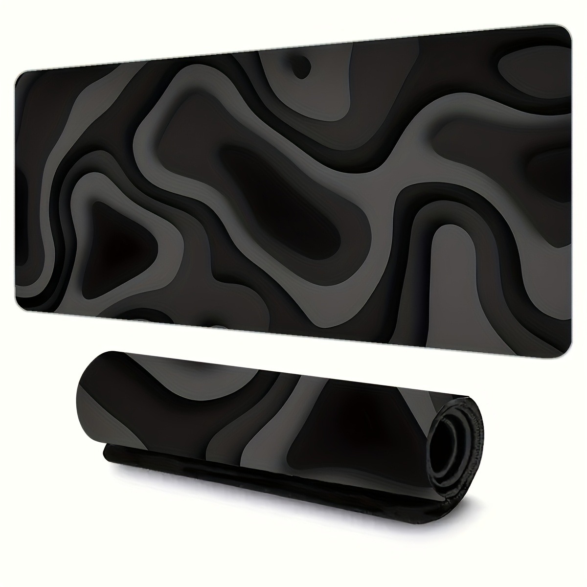 Smooth Rubber Mouse Pad Black  - Desk Setup Designer ulasan dan harga
