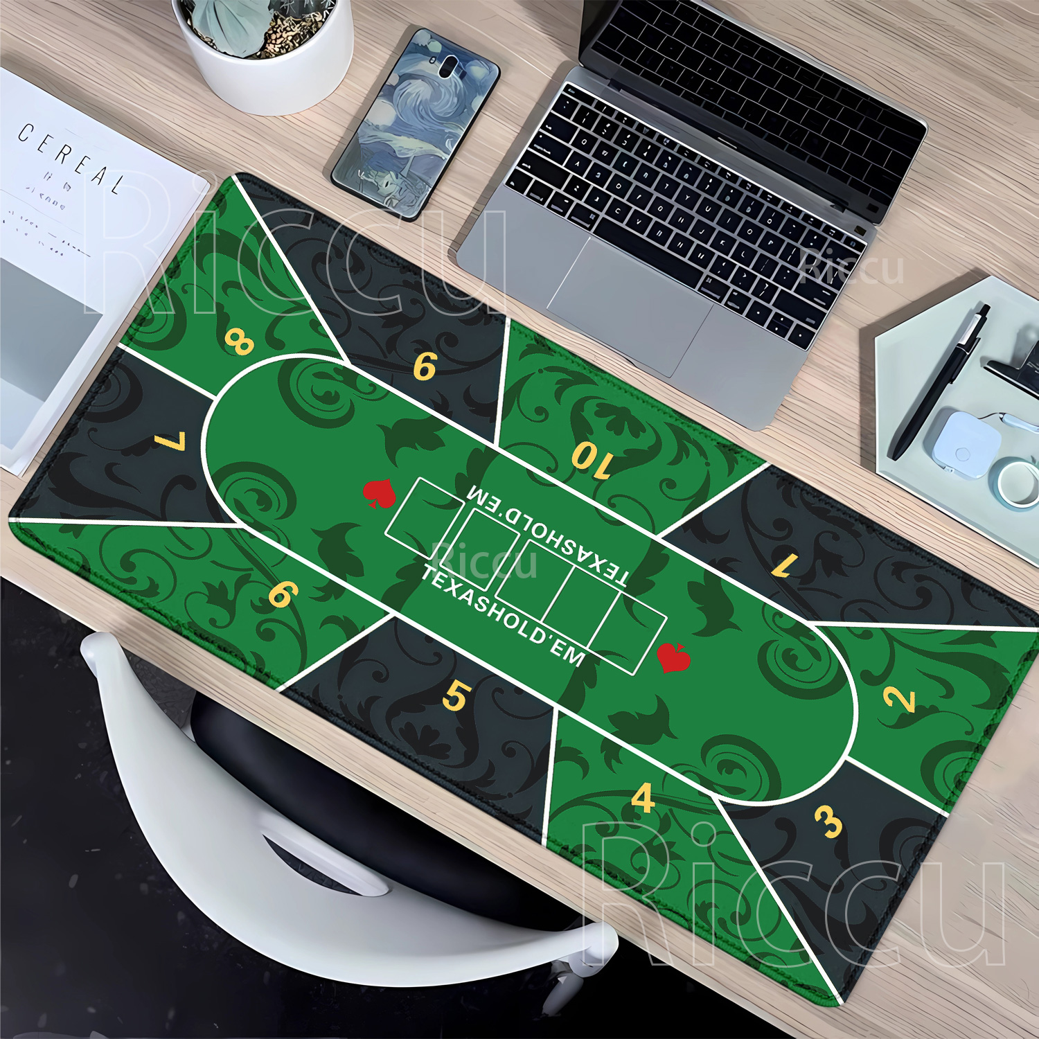 Mousepad Texas Hold’em poker R - Rubber Mat Desk ulasan dan harga