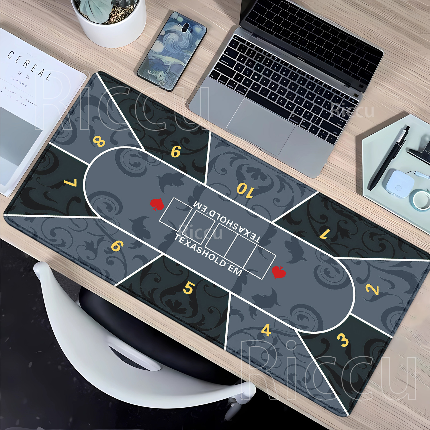 Mousepad Texas Hold’em poker R - Rubber Mat Desk ulasan dan harga