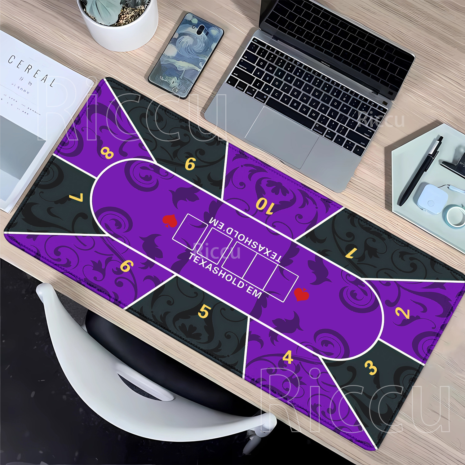 Mousepad Texas Hold’em poker R - Rubber Mat Desk ulasan dan harga