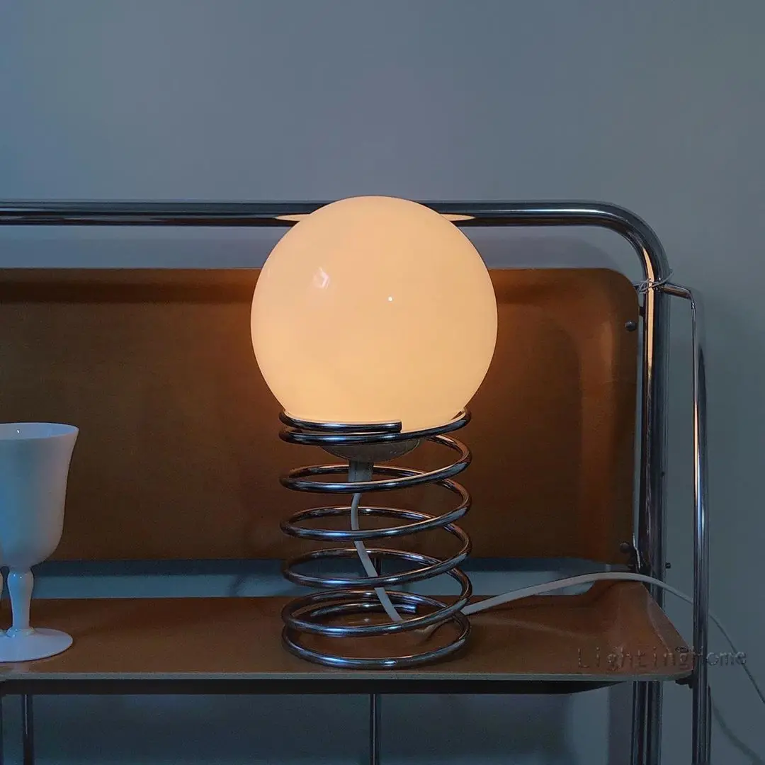 Ins Bauhaus Spring Table Lamp  - Desk Setup Vintage ulasan dan harga