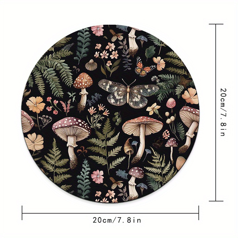 Round Forest Plant Mouse Pad R - Desk Setup Keyboard ulasan dan harga
