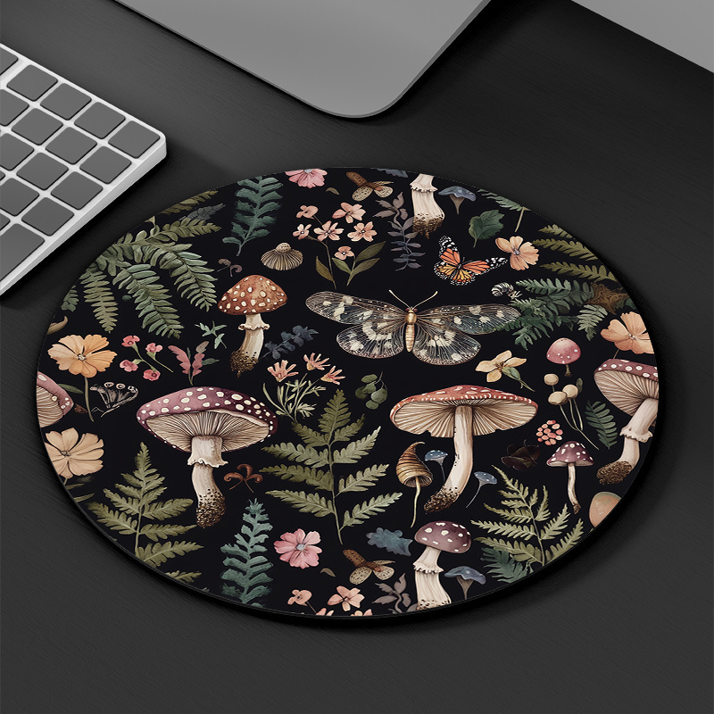 Round Forest Plant Mouse Pad R - Desk Setup Keyboard ulasan dan harga